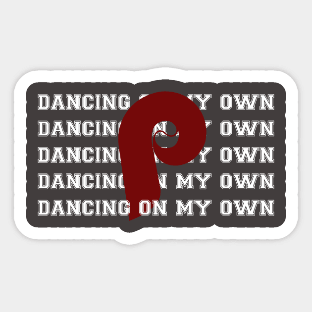 Retro Dancing on My Own Phillies World Series Sticker by Mix Master Repeat